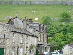 Kettlewell. Look for that Tour jersey up there on the hillside.