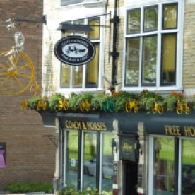 This pub's still preserving memories of the Tour de France in 2014.