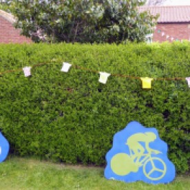 Our neighbours decorated their garden.