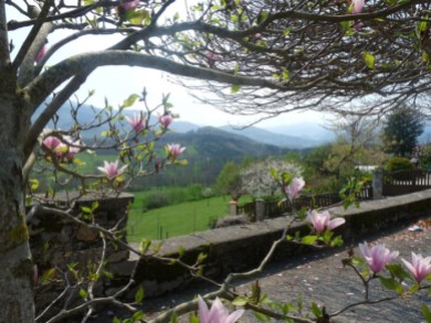 A view from a garden in the hills near Foix.