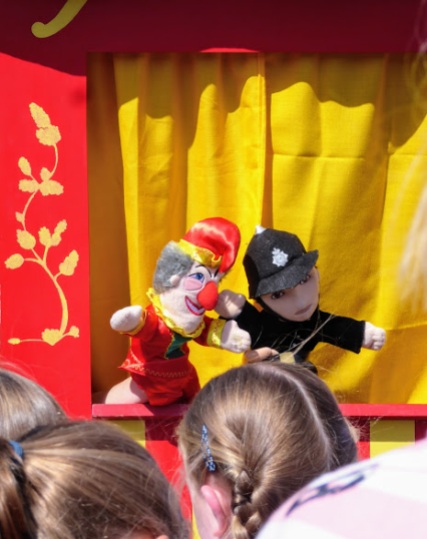 Good old Punch and Judy: 'That's the way to do it!'