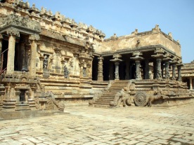 Dharasuram. The pavings were SO HOT on our bare feet!