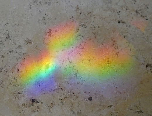 My photos of rainbows were all a little samey-samey, so instead I've chosen reflections on the floor of the National Museum of Scotland in Edinburgh.